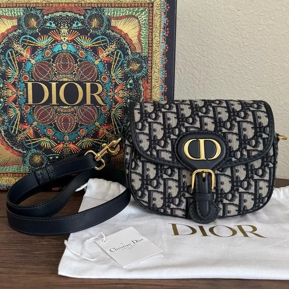 DIOR Small Bobby Bag in Blue Oblique Jaquard - Picture 10 of 10